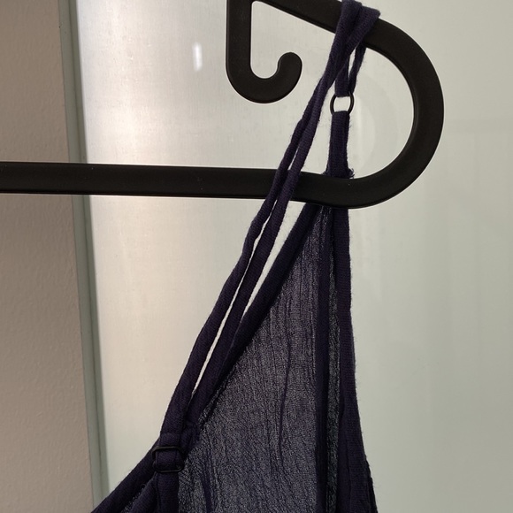 3 for $20 - Pink Woman Navy Blue Coverup Mini Dress - Picture 4 of 5